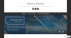 Desktop Screenshot of ministrybriefing.com