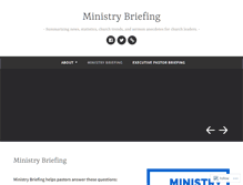 Tablet Screenshot of ministrybriefing.com